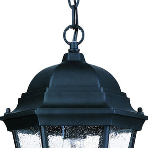 Matte Black Domed Lantern Hanging Light