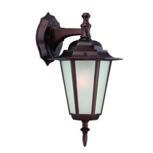 Bronze Frosted Glass Hanging Lantern Wall Light