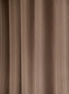 Luxurious Mocha Waffle Weave Shower Curtain