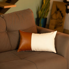 Set of 2 Brown and White Modern Throw Pillow Covers