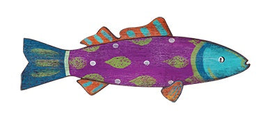 Rustic Purple Whimsy The Fish Wall Art