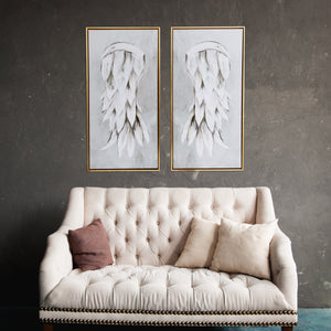 Innocent Angel Wings Framed Canvas Wall Art