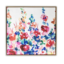 Pretty Floral Garden Framed Canvas Wall Art