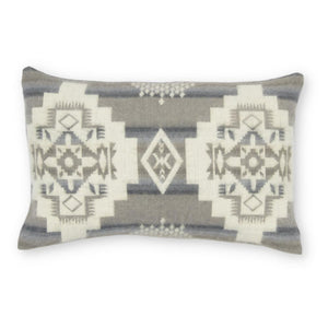 Ultra Soft Light Gray Southwest Handmade Lumbar Pillow Cover