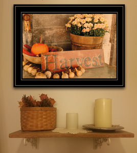 Autumn's Pumpkin Harvest Black Framed Print Wall Art - Buy JJ's Stuff
