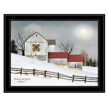 Christmas Star Quilt Block Barn 2 Black Framed Print Wall Art - Buy JJ's Stuff