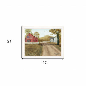 Summer In The Country 3 White Framed Print Wall Art