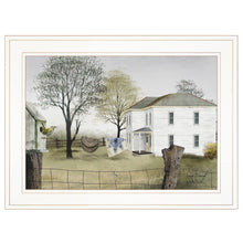 Spring Cleaning 1 White Framed Print Wall Art