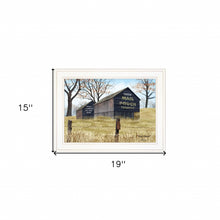 Treat Yourself Mail Pouch Barn 1 White Framed Print Wall Art
