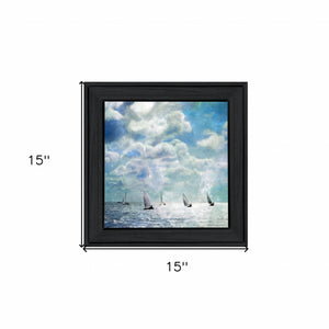 Sailing White Waters 3 Black Framed Print Wall Art - Buy JJ's Stuff
