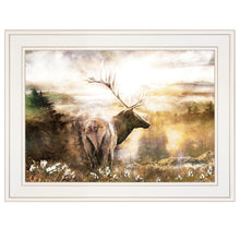 Heading Home Elk 1 White Framed Print Wall Art - Buy JJ's Stuff