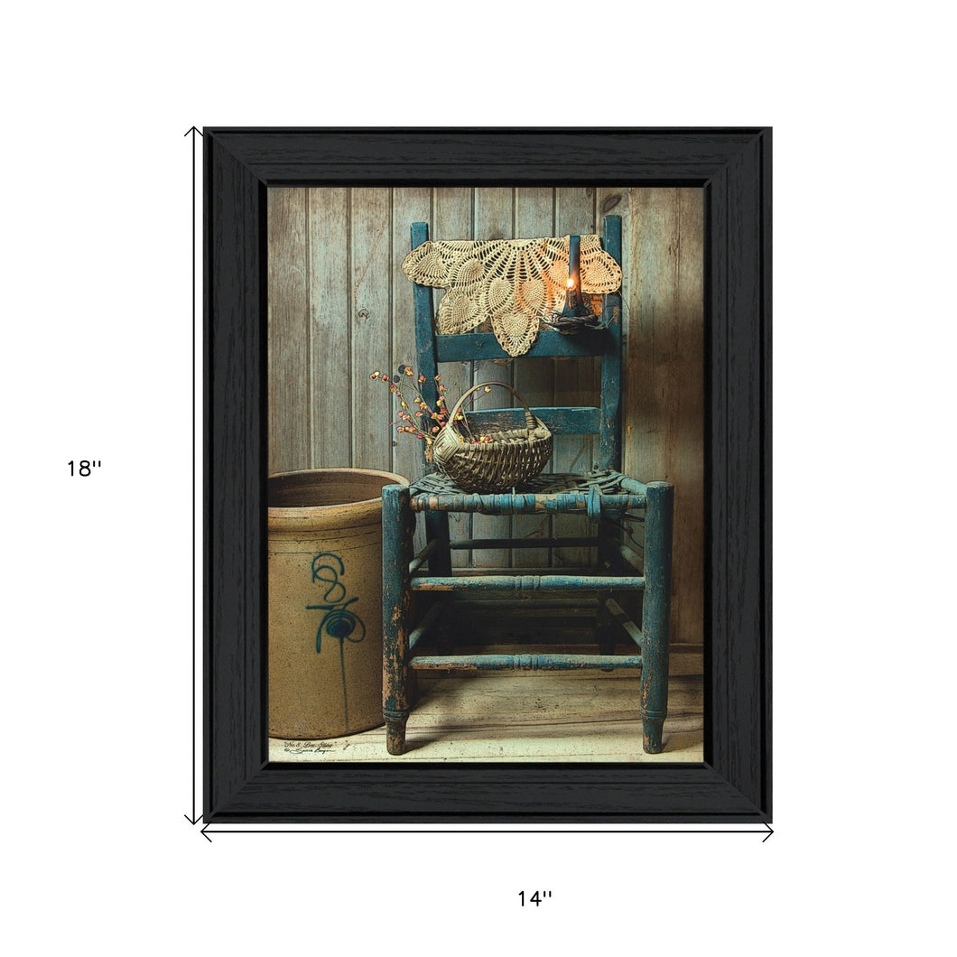 This Old Chair Black Framed Print Wall Art