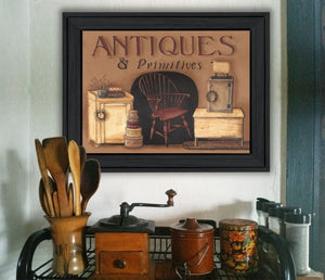 Antiques And Primitives Black Framed Print Wall Art - Buy JJ's Stuff
