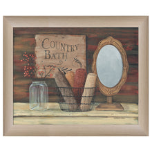 Country Bath 4 Brown Framed Print Wall Art - Buy JJ's Stuff
