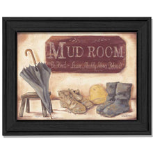 Muddy Shoes Black Framed Print Mud Room Wall Art - Buy JJ's Stuff