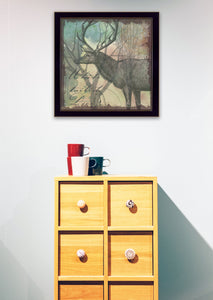 Deer Black Framed Print Wall Art - Buy JJ's Stuff