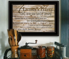 A Farmers Prayer 2 Black Framed Print Wall Art - Buy JJ's Stuff