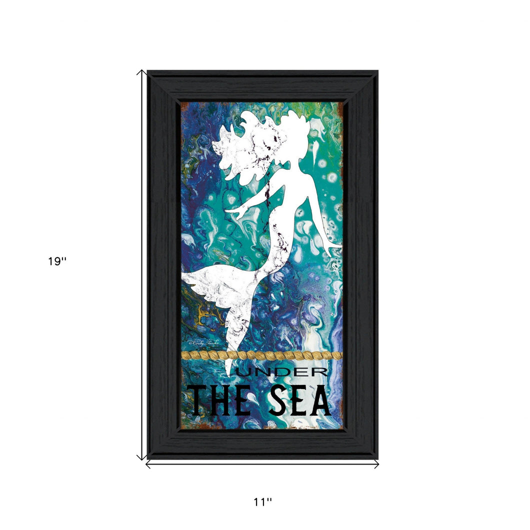 Under The Sea 2 Black Framed Print Wall Art