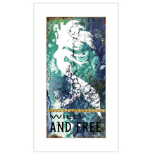 Wild And Free 1 White Framed Print Wall Art