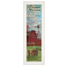 Farmers Prayer 1 White Framed Print Wall Art - Buy JJ's Stuff