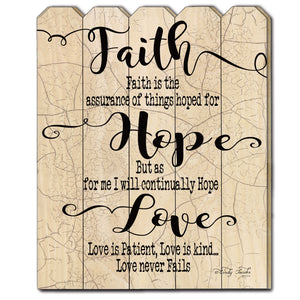Faith Hope Love Unframed Print Wall Art - Buy JJ's Stuff
