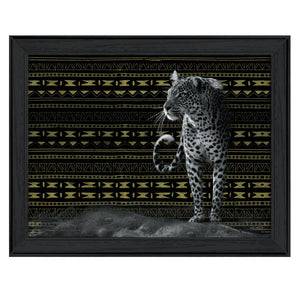Patterned Leopard Black Framed Print Wall Art - Buy JJ's Stuff