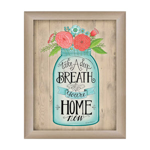 Youre Home Now Brown Framed Print Wall Art