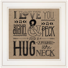 Hugs Around The Neck 1 White Framed Print Wall Art - Buy JJ's Stuff