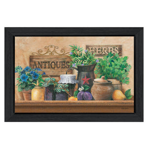 Antiques And Herbs 3 Black Framed Print Wall Art - Buy JJ's Stuff