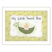 My Little Sweet Pea White Framed Print Wall Art - Buy JJ's Stuff