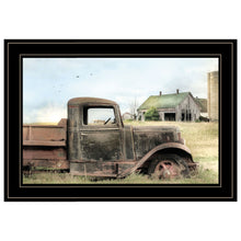 Vintage Farm Trucks I 2 Black Framed Print Wall Art
