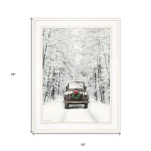 Antique Christmas 1 White Framed Print Wall Art - Buy JJ's Stuff