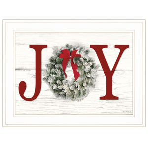 Christmas Joy 4 White Framed Print Wall Art - Buy JJ's Stuff