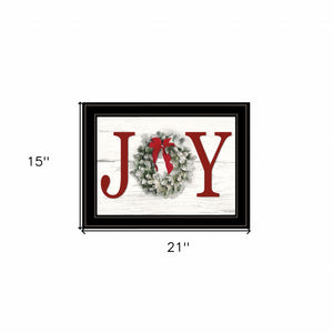 Christmas Joy 5 Black Framed Print Wall Art - Buy JJ's Stuff