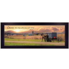Choose This Day Who You Will Serve Black Framed Print Wall Art - Buy JJ's Stuff