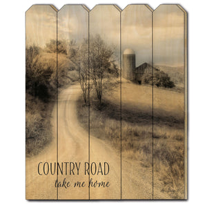 Country Road Take Me Home Unframed Print Wall Art - Buy JJ's Stuff