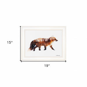 Arctic Red Fox 1 White Framed Print Wall Art - Buy JJ's Stuff