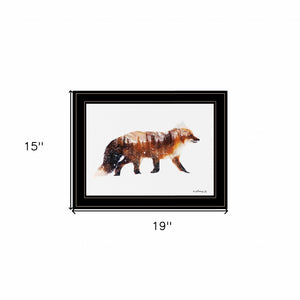 Arctic Red Fox 2 Black Framed Print Wall Art - Buy JJ's Stuff