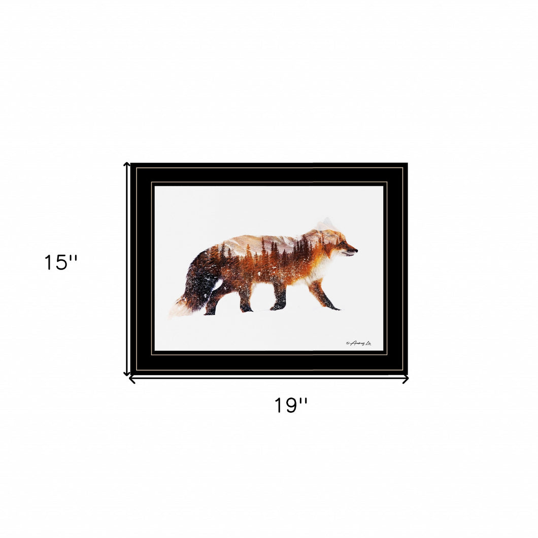 Arctic Red Fox 2 Black Framed Print Wall Art - Buy JJ's Stuff