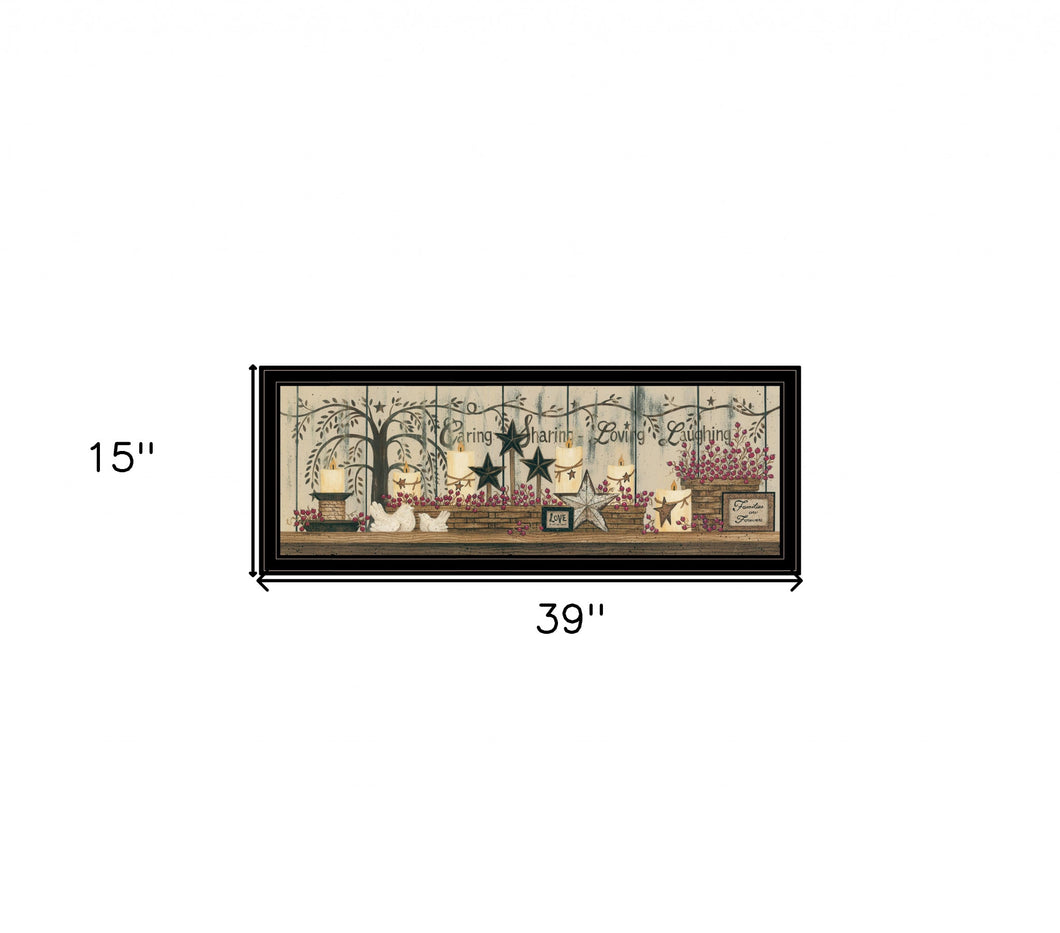 Willow Tree Shelf Collection 2 Black Framed Print Wall Art