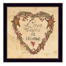 Love Begins At Home 1 Black Framed Print Wall Art - Buy JJ's Stuff