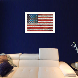 Pledge Of Allegiance 4 White Framed Print Wall Art - Buy JJ's Stuff