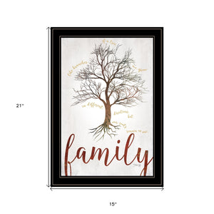 Family Tree 2 Black Framed Print Wall Art - Buy JJ's Stuff