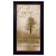 Its About Love 3 Black Framed Print Wall Art - Buy JJ's Stuff
