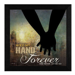 Hold My Hand Forever 2 Black Framed Print Wall Art - Buy JJ's Stuff