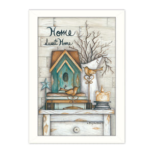 Home Sweet Home 5 White Framed Print Wall Art - Buy JJ's Stuff