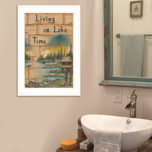Living On The Lake 1 White Framed Print Wall Art - Buy JJ's Stuff