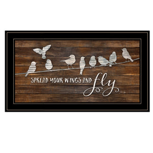 Spread Your Wings And Fly 2 Black Framed Print Wall Art