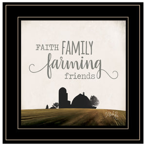 Faith Family Farming Friends 2 Black Framed Print Wall Art - Buy JJ's Stuff