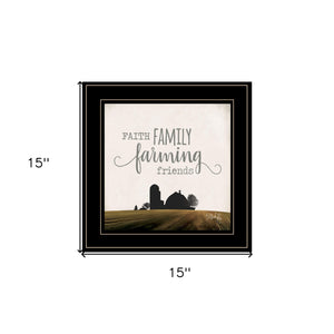 Faith Family Farming Friends 2 Black Framed Print Wall Art - Buy JJ's Stuff